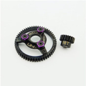 Steel Pinion and Spur Gear(18t/56t 32p)(Purp):TRA by Hot Racing SRP $62.60 Steel Pinion and Spur Gear(18t/56t 32p)(Purp):TRA by Hot Racing SRP $62.60