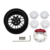 Black 8 Double Spoke Aluminum Steering TX Wheel Black 8 Double Spoke Aluminum Steering TX Wheel