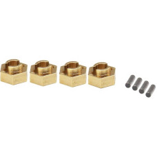 Brass Stock Wheels hub 7mm hex SCX24 Brass Stock Wheels hub 7mm hex SCX24