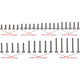 M1.4 Round head screw set 35 pieces SCX 24 by Hot Racing SRP $17.12