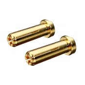 5mm Gold Bullet Connector low profile Male 2pcs, by RCPro