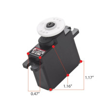 HS-82MG Servo 3.4kg 0.10/sec @ 6v, Metal Geared Mini. 29.8x12x29.6mm, 19g by Hitec (Replaces HS-81) HS-82MG Servo 3.4kg 0.10/sec @ 6v, Metal Geared Mini. 29.8x12x29.6mm, 19g by Hitec (Replaces HS-81)