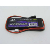 Arrowmax Lipo 1400mAh 7.4V Receiver RX Pack GP (JR Plug) 65g 78x25x16mm