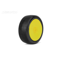 LESNAR:1/8Buggy/Dish/Yellow Rim/Super Soft/Unglued MTD Tires (2) by Jetko SRP $37.51