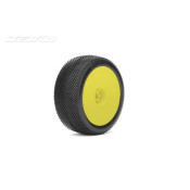 RED DEVIL:1/8Buggy/Dish/Yellow Rim/Super Soft/Glued MTD Tires (2) By Jetko SRP $44.11 RED DEVIL:1/8Buggy/Dish/Yellow Rim/Super Soft/Glued MTD Tires (2) By Jetko SRP $44.11