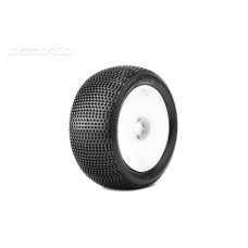 BLOCK IN 1/8 Truggy Wheel and Tire Pair Ultra Soft White Rim by Jetko SRP $69.87 BLOCK IN 1/8 Truggy Wheel and Tire Pair Ultra Soft White Rim by Jetko SRP $69.87