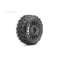 1/8 Buggy EX-KING COBRA/Radia Rim/Black/Medium Soft/Glued/Belted MTD Tires (2) by Jetko SRP $61.58
