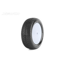 1/10 Buggy 2WD Front-DESIRER/Dish/White Rim/22X/Ultra Soft/Glued MTD Tires (2) by Jetko SRP $41.94