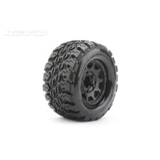1/10 MT 2.8 EX-KING COBRA/Claw Rim/Black/Medium Soft/Glued Includes Adapters for Traxxas Stamped, Rustler, Hoss, Arrma Granite. 12mm, 14mm and 17mm Hex SRP $62.51