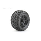 1/10 MT 2.8 EX-ROCKFORM/Claw Rim/Black/Medium Soft/Glued Includes Adapters for Traxxas Stamped, Rustler, Hoss, Arrma Granite. 12mm, 14mm and 17mm Hex by Jetko SRP $56.93