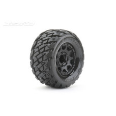 1/10 MT 2.8 EX-ROCKFORM/Claw Rim/Black/Medium Soft/Glued Includes Adapters for Traxxas Stamped, Rustler, Hoss, Arrma Granite. 12mm, 14mm and 17mm Hex by Jetko SRP $56.93