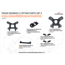 Tekno EB48/NB48 2.1 Option Parts Set (6 items, including KOS04012) Universal Driveshaft Only by Koswork SRP $217.65 Tekno EB48/NB48 2.1 Option Parts Set (6 items, including KOS04012) Universal Driveshaft Only by Koswork SRP $217.65