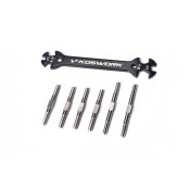 Tamiya BBX Steel Heavy Duty Turnbuckle Set (6pcs, w/wrench) BB-01 by Koswork SRP $29.51 Tamiya BBX Steel Heavy Duty Turnbuckle Set (6pcs, w/wrench) BB-01 by Koswork SRP $29.51