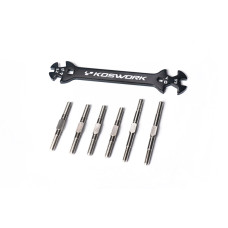 Tamiya BBX Steel Heavy Duty Turnbuckle Set (6pcs, w/wrench) BB-01 by Koswork SRP $29.51 Tamiya BBX Steel Heavy Duty Turnbuckle Set (6pcs, w/wrench) BB-01 by Koswork SRP $29.51