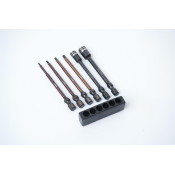 Nut Driver/Hex Wrench Tip Set 1.5, 2.0, 2.5, 3.0mm Hex & 5.5, 7mm Nut Driver 1/4