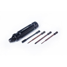 Mini-Z Quick Release 1/4in Drive Hex Driver Set (H1.5, N4.5, P00 & P1) by Koswork SRP $75.90 Mini-Z Quick Release 1/4in Drive Hex Driver Set (H1.5, N4.5, P00 & P1) by Koswork SRP $75.90