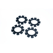 UFO Black High Strength Silicone Tire Glue Bands (4) 1/10, 1/8 Buggy & 1/10 SCT by Ksowork SRP $22.84