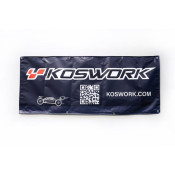 Koswork 180x75cm Vinyl Banner Deep Gray by Koswork SRP $48.30