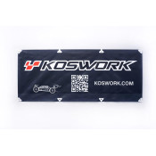 Koswork 180x75cm Fabric Banner Deep Gray by Koswork SRP $72.45