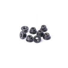 M4 Steel Serrated Flanged Nylon Lock Nuts Black (w/container) (8) by Koswork SRP $7.51