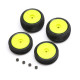 Tires, Wheels, Yellow, Mounted: Micro-B by LOSI SRP $45.49