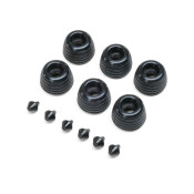 Rubber Lean Bar Wheels & Stops (6): PM-SM by LOSI SRP $21.92