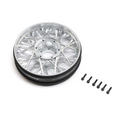 Front Wheel Set, Satin Chrome: PM-SM by TLR/ LOSI SRP $43.52