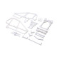 Cage Set, White: 22S Sprint by LOSI SRP $59.36