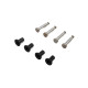 Front King Pins & Arm Bushings, Steel: ALL 5IVE by LOSI SRP $52.72
