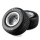 Hoosier Tires, Medium, Mounted, Satin Aluminum, FR/RR (2): 22S DLM by LOSI SRP $82.35