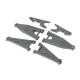 Front Suspension Arm Set, Gray: RZR Rey by LOSI SRP $41.92
