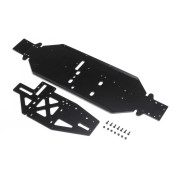 Chassis w/Brace Plate, 4mm, Black: DBXL 2.0 by LOSI SRP $501.64