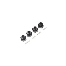 20mm Wheel Hexes and Pins, BLK (4): Super Baja Rey 20mm Wheel Hexes and Pins, BLK (4): Super Baja Rey