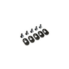 EngineMntInsert&Screws, BLK, 20T(5): 5ive-T 2.0