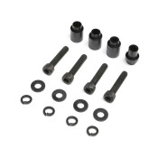 Engine Mount Spacers & ClutchMount,Al,Blk:DBXL 2.0 by LOSI SRP $67.48