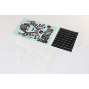 White Plastics with Wraps: Promoto-MX by LOSI White Plastics with Wraps: Promoto-MX by LOSI