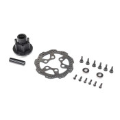 Complete Front Hub Assembly: Promoto-MX Incl Disc, Axle Spacer, Bearings and Screws by LOSI Complete Front Hub Assembly: Promoto-MX Incl Disc, Axle Spacer, Bearings and Screws by LOSI