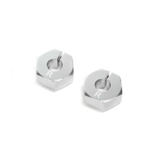 Clamping Rear Wheel Hexes, Aluminum: 22S by LOSI Clamping Rear Wheel Hexes, Aluminum: 22S by LOSI
