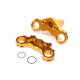 Aluminum Triple Clamp Set, Gold: PM-MX by LOSI