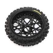 Dunlop MX53 Rear Tire Mounted, Black: Promoto-MX by LOSI Dunlop MX53 Rear Tire Mounted, Black: Promoto-MX by LOSI