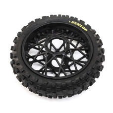 Dunlop MX53 Rear Tire Mounted, Black: Promoto-MX by LOSI Dunlop MX53 Rear Tire Mounted, Black: Promoto-MX by LOSI