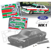 1/10 Ford MK1 Escort 190mm Wide, WB 258mm with MK1 Castrol Decal Sheet SRP $88.11 1/10 Ford MK1 Escort 190mm Wide, WB 258mm with MK1 Castrol Decal Sheet SRP $88.11
