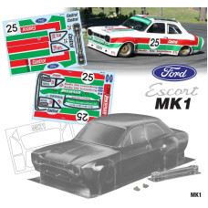 1/10 Ford MK1 Escort 190mm Wide, WB 258mm with MK1 Castrol Decal Sheet SRP $88.11