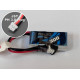 Gens Ace 300mAh 2S 7.4v 45C Lipo Battery With 3 Pin PH Plug, Replaces SPMX3002S30 HBZ Stol 700, UMX Eratix 40x20x12mm 18g SRP $24.84