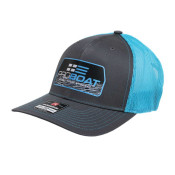Pro Boat Charcoal/Neon Blue Snapback Hat by Pro Boat SRP $83.59