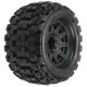 1/8 Badlands MX38 F/R 3.8' MT Tires Mounted 17mm Black Raid (2) by Proline SRP $113.78