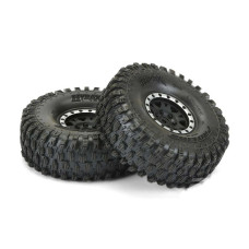 Hyrax 1.9 G8 MTD Impulse Blk/Slvr Wheels F/R (2) by Proline SRP $90.43