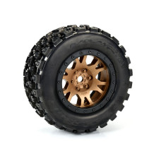 Limited Edition Badlands MX43 Pro-Loc F/R Mounted 24mm Bronze/Black Impulse (2) for X-Maxx by Proline SRP $179.28 Limited Edition Badlands MX43 Pro-Loc F/R Mounted 24mm Bronze/Black Impulse (2) for X-Maxx by Proline SRP $179.28