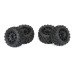 Badlands MX 1.85' All-Terrain Truck Tires (4) Mounted on Raid Black 12mm Hex Wheels for Granite GROM 4x4 Front or Rear by Proline SRP $74.11