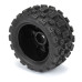 Badlands MX 1.85' All-Terrain Truck Tires (4) Mounted on Raid Black 12mm Hex Wheels for Granite GROM 4x4 Front or Rear by Proline SRP $74.11